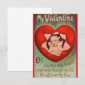 Valentijnsdag-kaart Bedankkaart (Voorkant / Achterkant)