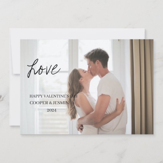 Valentijnsdag Kaart - Bedekt met Liefde, Donker (Voorkant)