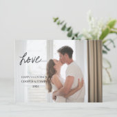 Valentijnsdag Kaart - Bedekt met Liefde, Donker (Staand voorkant)