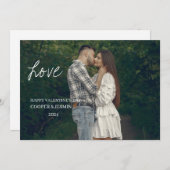 Valentijnsdag Kaart - Bedekt met Liefde, Wit (Voorkant / Achterkant)