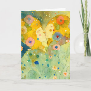 Valentijnsdag kaart die  indruk wekt