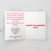 Valentijnsdag-kaart Feestdagen Kaart (Binnen)