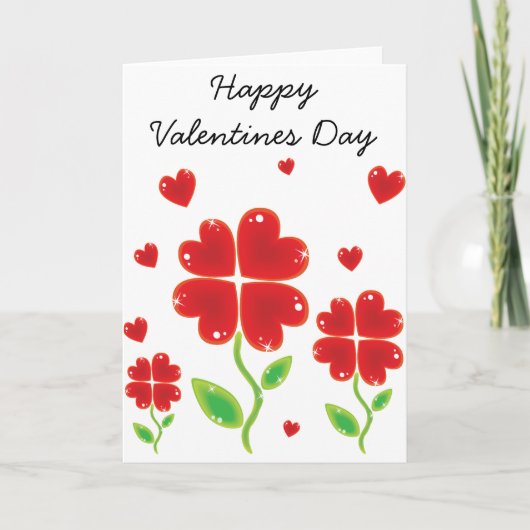 Valentijnsdag-kaart Feestdagen Kaart (Voorkant)