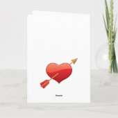 Valentijnsdag-kaart Feestdagen Kaart (Achterkant)