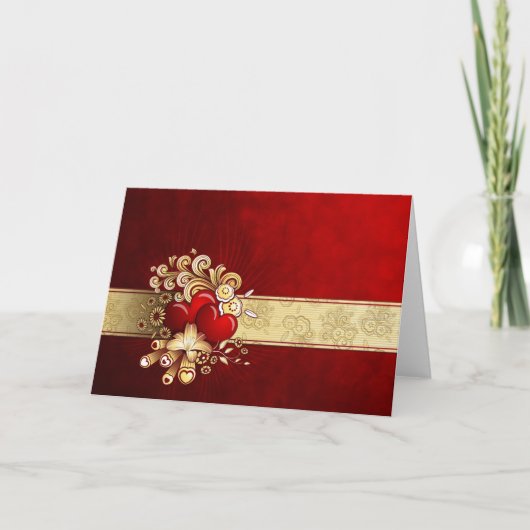 Valentijnsdag-kaart Feestdagen Kaart (Voorkant)