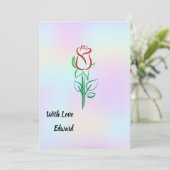 Valentijnsdag-kaart Feestdagenkaart (Staand voorkant)