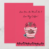 Valentijnsdag-kaart Feestdagenkaart (Voorkant / Achterkant)