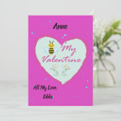 Valentijnsdag-kaart Feestdagenkaart (Staand voorkant)