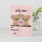 Valentijnsdag-kaart Feestdagenkaart (Staand voorkant)