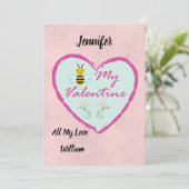 Valentijnsdag-kaart Feestdagenkaart (Staand voorkant)