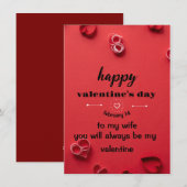 Valentijnsdag-kaart Feestdagenkaart (Voorkant / Achterkant)