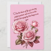 Valentijnsdag Kaart Floral Bliss (Achterkant)