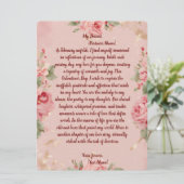 Valentijnsdag Kaart Floral Bliss (Staand voorkant)