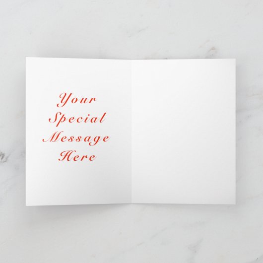 Valentijnsdag Kaart Flowers Bike - Jouw tekst (Binnen)