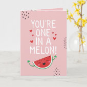 Valentijnsdag kaart grappig Je bent een in een mel (Gele Bloem)