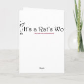 Valentijnsdag Kaart ~ Het hart van de rat (Achterkant)