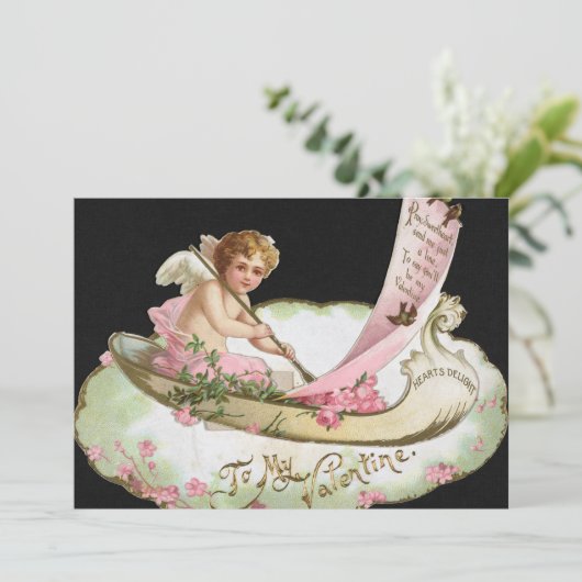  Valentijnsdag Kaart Invitation Angel (Staand voorkant)