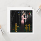 Valentijnsdag-kaart Kaart (Voorkant / Achterkant in situ)