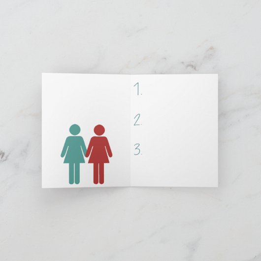 Valentijnsdag Kaart - Lesbisch (Binnen)