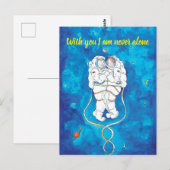 Valentijnsdag Kaart Loving Astronauts Paar (Voorkant / Achterkant)