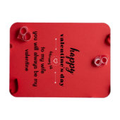 Valentijnsdag-kaart Magneet (Horizontaal)