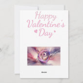 Valentijnsdag kaart met een schattig panda beer (Achterkant)