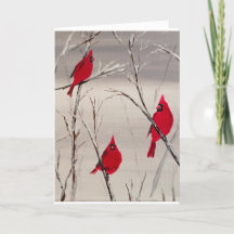 Valentijnsdag Kaart met Kardinalen