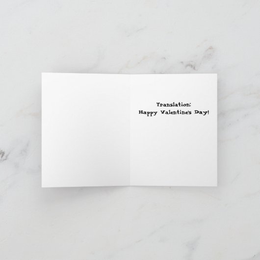 Valentijnsdag kaart met Miki de Muis (Binnen)