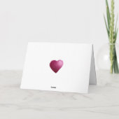 Valentijnsdag kaart met twee Waterverven harten (Achterkant)