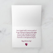 Valentijnsdag kaart met twee Waterverven harten (Binnen)