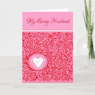 Valentijnsdag Kaart-Mijn liefdevolle echtgenoot Feestdagen Kaart