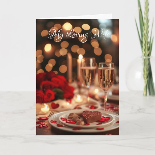 Valentijnsdag Kaart-Mijn liefdevrouw Feestdagen Kaart (Voorkant)