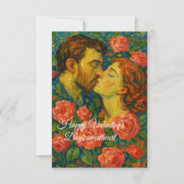 Valentijnsdag kaart notitiekaartje