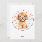  Valentijnsdag kaart Poedel (Achterkant)