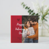 Valentijnsdag-kaart Save The Date (Staand voorkant)