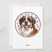  Valentijnsdag kaart St Bernard (Achterkant)