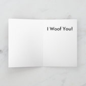 Valentijnsdag Kaart van de hond (Binnen)