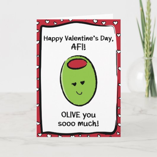 Valentijnsdag Kaart voor AFI (Voorkant)