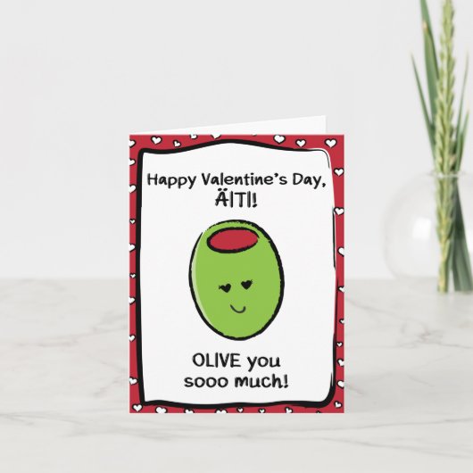 Valentijnsdag Kaart voor Äiti (Voorkant)