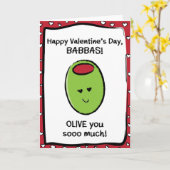 Valentijnsdag Kaart voor Babbas (Gele Bloem)