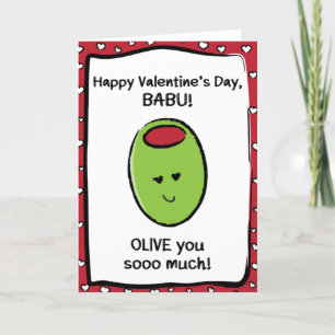 Valentijnsdag Kaart voor Babu