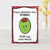 Valentijnsdag Kaart voor Bomma (Gele Bloem)