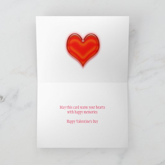 Valentijnsdag Kaart voor broeder en zijn partner (Binnen)