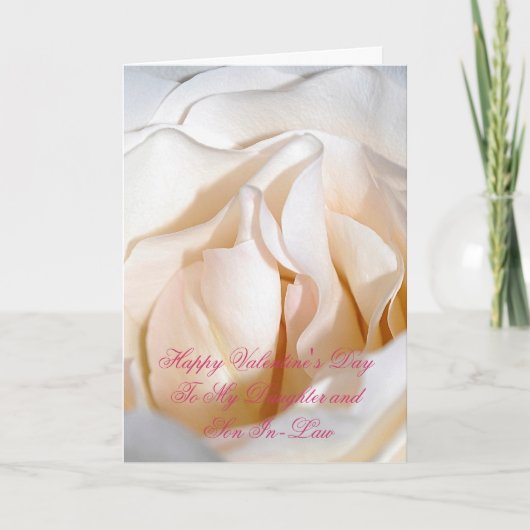 Valentijnsdag Kaart voor dochter en schoonzoon (Voorkant)