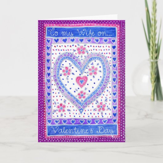 Valentijnsdag Kaart voor een vrouw (Voorkant)