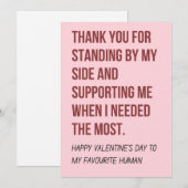 Valentijnsdag kaart voor hem en haar (Voorkant / Achterkant)