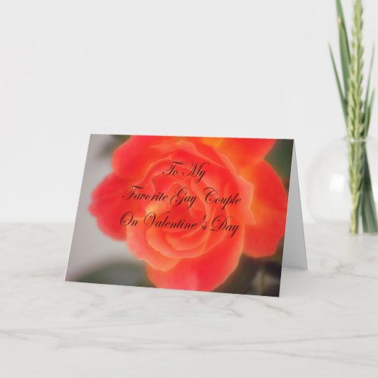 Valentijnsdag Kaart voor homopaar (Voorkant)