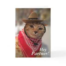 Valentijnsdag kaart voor kattenliefhebbers en cowb