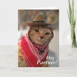 Valentijnsdag kaart voor kattenliefhebbers en cowb