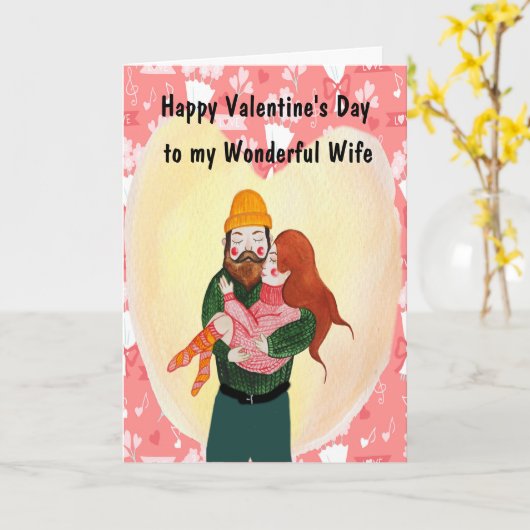 Valentijnsdag Kaart voor kinderhart en -bloemen (Gele Bloem)